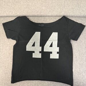Brandy Melville/John Galt Off the Shoulder Black 44 Tee